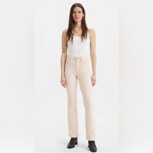 New Levi's Women's High Rise Bootcut Corduroy Jeans in Cream